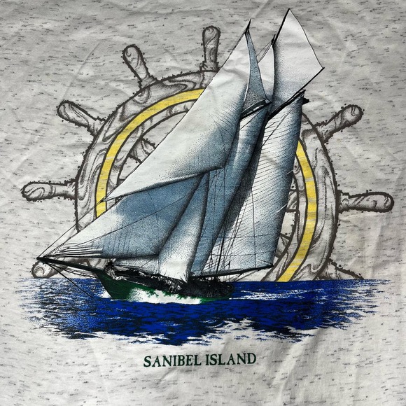 Vintage Single Stitch Native Sun Sanibel Island T Shirt Mens Sz XL - Picture 2 of 7